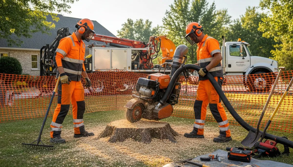 Ogden, UT stump removal service clearing old tree stumps for safe, usable yard space