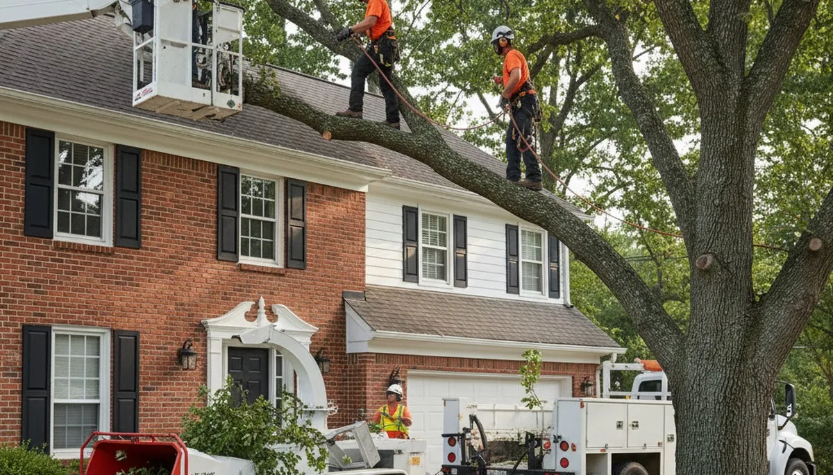 Tree service crew in Ogden, UT providing professional tree removal and trimming services