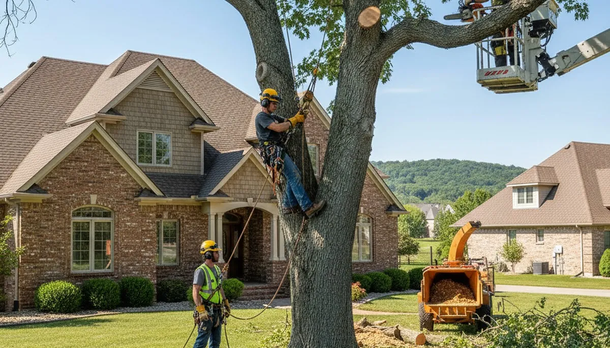 Tree service crew in Ogden, UT providing professional tree removal and trimming for local property owners