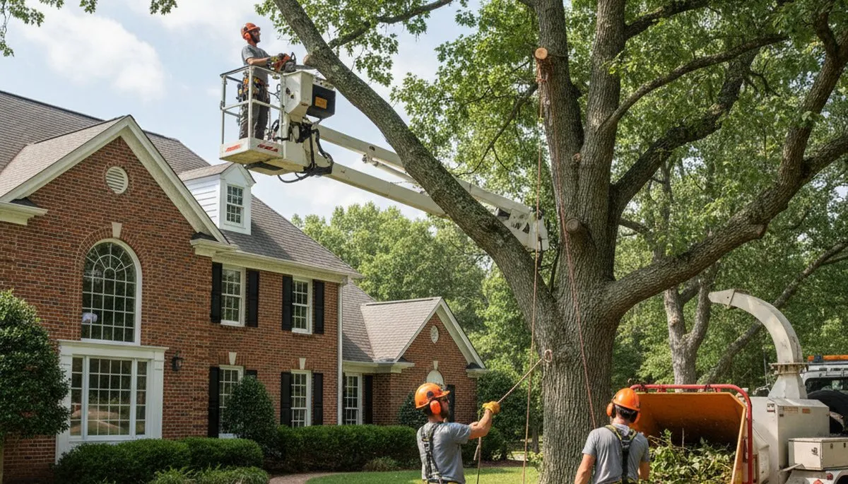 Tree service crew in Ogden, UT providing professional tree removal and trimming services