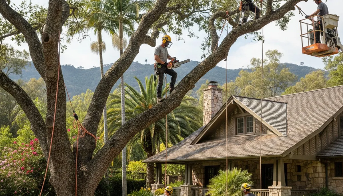 Tree service crew in Ogden, UT handling professional tree removal for a local property