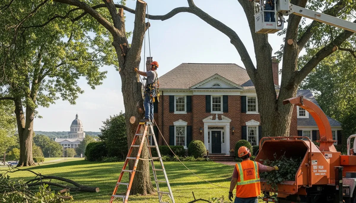 Tree service crew providing safe tree removal in Ogden, UT for residential properties